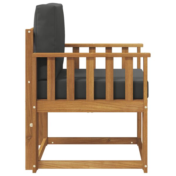 vidaXL Udend&oslash;rs sofa Soli Akacietr&aelig; og polyester Naturfarvet