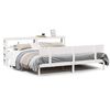 vidaXL sengeramme uden madras 180x200 cm massivt fyrretr&aelig; hvid