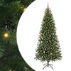 vidaXL Kunstigt juletr&aelig; med 300 LED'er Gr&oslash;n 180 cm PE og PVC