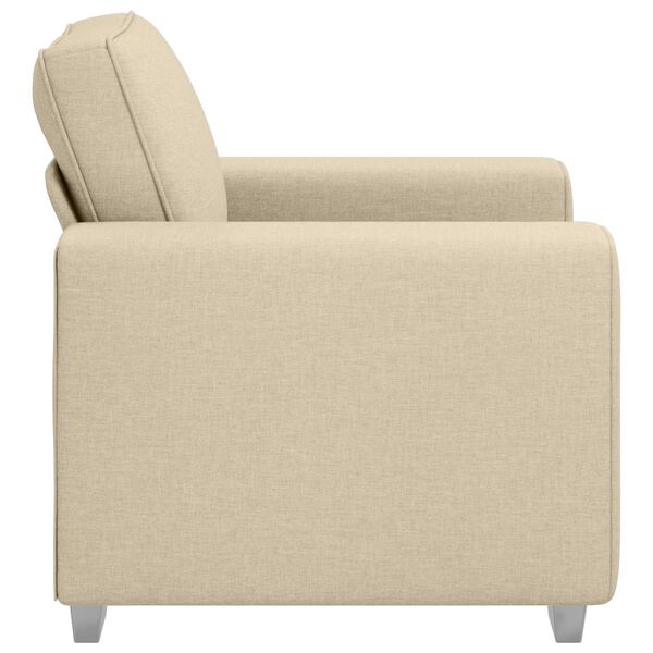 vidaXL Sofa 59cm Creme Stof