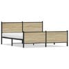 vidaXL sengeramme uden madras 180x200 cm metal sonoma-eg