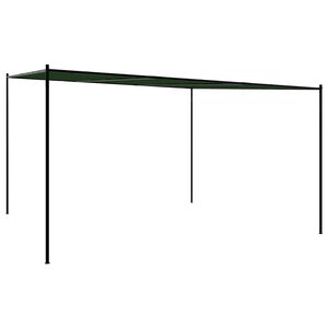 vidaXL Pavillon 4 x 3,98 x 2,67 m Gr&oslash;n Polyester og St&aring;l