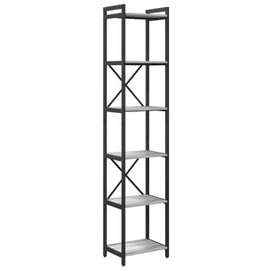 vidaXL Bogreol 40 x 30 x 189,5 cm Konstrueret tr&aelig; Gr&aring; sonoma-eg