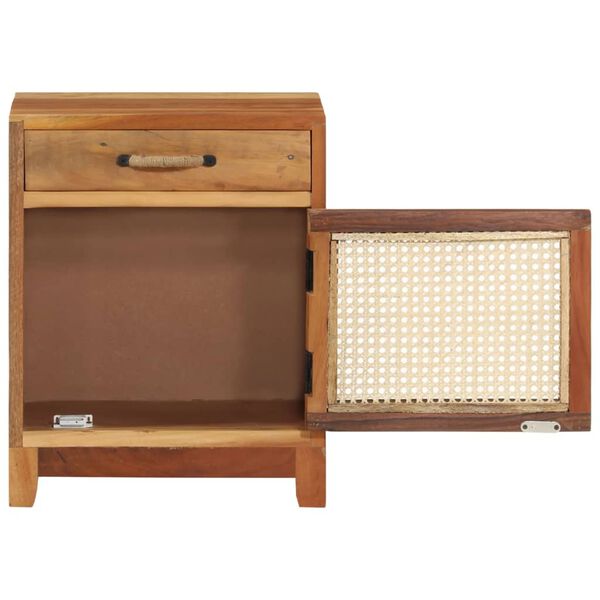 vidaXL sengeskab 40x30x50 cm massivt genbrugstræ