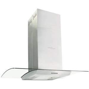 vidaXL &oslash;-emh&aelig;tte 90 cm rustfrit st&aring;l 756 m&sup3;/t. LED