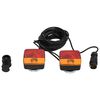 vidaXL trailerlygter 2 stk. 10,5x7,5x10 cm 12 V klassisk p&aelig;re r&oslash;d