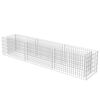 vidaXL gabion-h&oslash;jbed 270x50x50 cm galvaniseret st&aring;l
