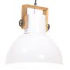 vidaXL industriel h&aelig;ngelampe 25 W rund 40 cm E27 hvid