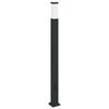 vidaXL pullertlampe med stikkontakt 110 cm sort IP44