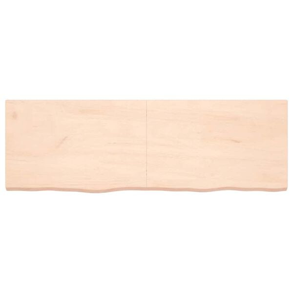 vidaXL v&aelig;ghylde 180x60x(2-6) cm ubehandlet massivt egetr&aelig;