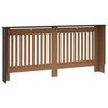 vidaXL radiatorskjuler 172x19x81,5 cm MDF sort