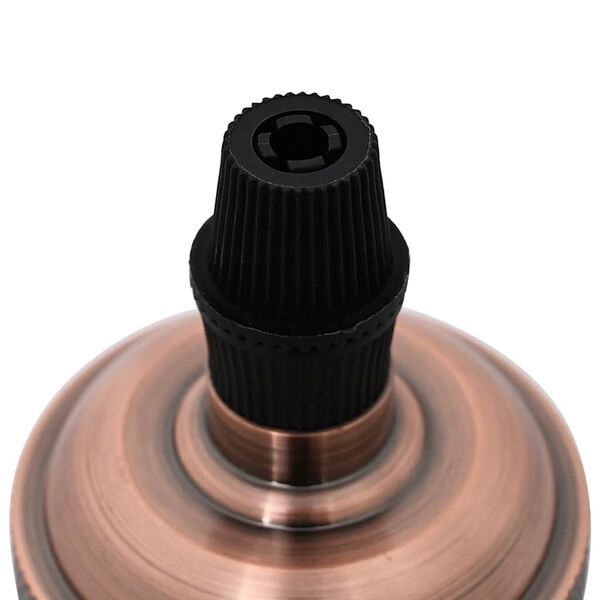 vidaXL lampeholdere 2 stk r&oslash;d bronze E27