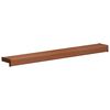 vidaXL Vindueskarm Brun Tr&aelig; 80 x 15 x 4,5 cm PVC