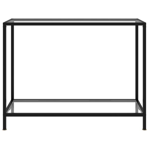 vidaXL konsolbord 100x35x75 cm hærdet glas transparent