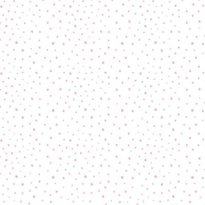 Noordwand tapet Mondo Baby Confetti Dots hvid lyserød og beige