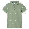 Poloshirt til b&oslash;rn str. 104 khakifarvet