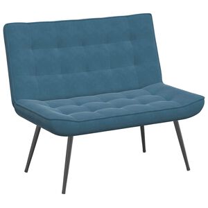 vidaXL b&aelig;nk 110x74x84 cm velour bl&aring;