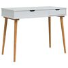 vidaxl Kl&aelig;deskab FAUSKE Hvid 100 x 50 x 78 cm