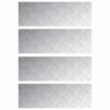 vidaXL Trappe Tread 4 stk. 90 x 30 cm S&oslash;lv Aluminium Rektangul&aelig;r