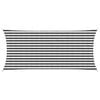 vidaXL Solsejl Anthracit og hvid 2 x 4,5 m HDPE