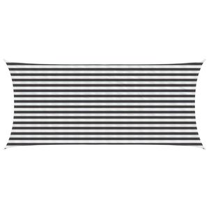 vidaXL Solsejl Anthracit og hvid 2 x 4,5 m HDPE