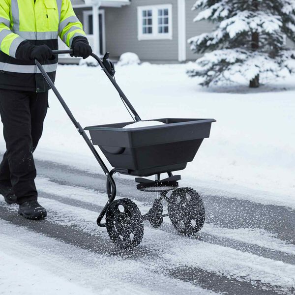 vidaXL Spredere Sort 47 x 82 x 75 cm PVC og St&aring;l