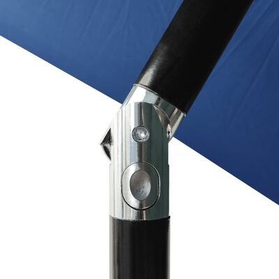 vidaXL parasol med aluminiumsstang i 3 niveauer 2 m blå