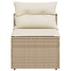 vidaXL sofamoduler til haven 2 stk. med hynder polyrattan beige