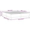 vidaXL Platform sengestel Creme 160 x 200 cm Stof