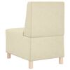 vidaXL | Modulsofa enhed uden arme | Creme 55 x 74 x 82 cm Kunstl&aelig;der
