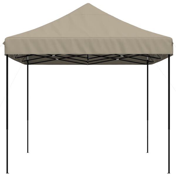 vidaXL foldbart pop up-festtelt 440x292x315 cm gråbrun