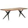 vidaXL spisebord 200x90x76 cm massivt genbrugstr&aelig;