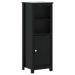vidaXL badev&aelig;relsesskab BERG 40x34x110 cm massivt fyrretr&aelig; sort