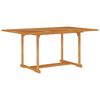 vidaXL havebord 150x90x75 cm massivt teaktr&aelig;