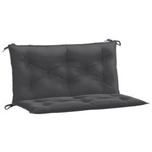 vidaXL hynder til haveb&aelig;nk 2 stk. 100x50x7 cm stof meleret antracitgr&aring;