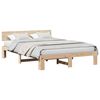 vidaXL Sengestel Naturfarvet 160 x 200 cm Massiv fyrretr&aelig;