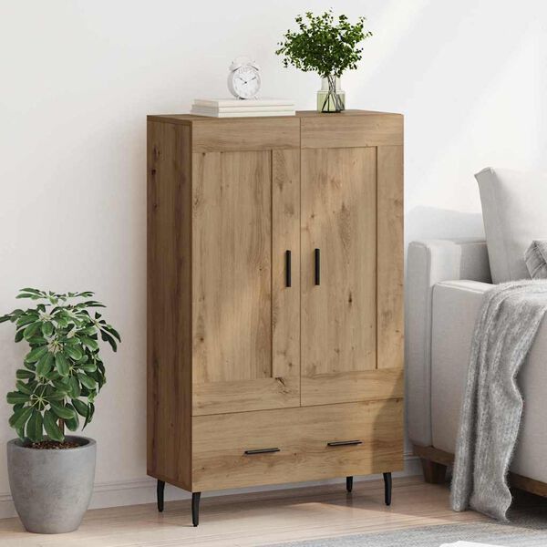 vidaXL Highboard Artisan Egetr&aelig; 69,5 x 31 x 115 cm Konstrueret tr&aelig;