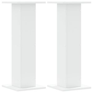 vidaXL plantestativer 2 stk. 30x30x80 cm konstrueret tr&aelig; hvid