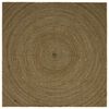 vidaXL Omr&aring;de t&aelig;ppe Sort 200 x 200 cm Jute