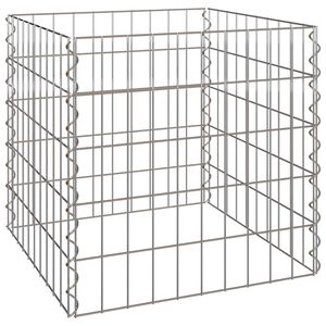 vidaXL Square Komposter 50 x 50 x 50 cm Jern