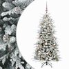 vidaXL Kunstigt Hinged Juletr&aelig; 150 cm 150 LED'er Varm hvid PE og PVC