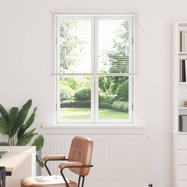 vidaXL Persienner Indstillelig Hvid 150 x 80 cm PVC