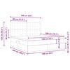 vidaXL Seng med opbevaring og madras Sort 160 x 200 cm Polyester