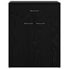 vidaXL Sideboard med skuffe Sort eg 60 x 30 x 75 cm Konstrueret tr&aelig;