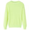Sweater til b&oslash;rn str. 128 strikket neongul