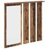 vidaXL V&aelig;gmonteret Jakkeholder med hylde Gammelt tr&aelig; 84 x 10 x 80 cm