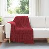 vidaXL Kastet&aelig;pper 6 pcs Bordeaux R&oslash;d 150 x 130 cm Fleece