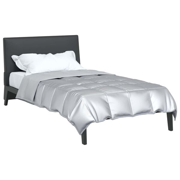 vidaXL Sommer dyne S&oslash;lv 220 x 135 cm Satin og Mikrofiber