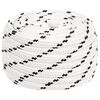vidaXL Multifunktionelt universaltov 16 mm 25 m Hvid Polyester