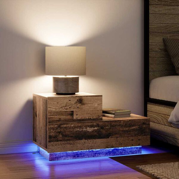 vidaXL Natskab Gammelt tr&aelig; 70 x 36 x 40,5 cm Konstrueret tr&aelig;